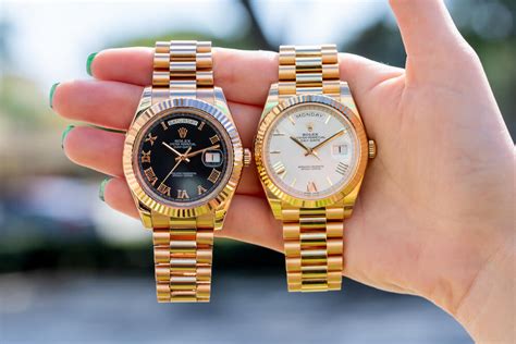 rolex day date vs president